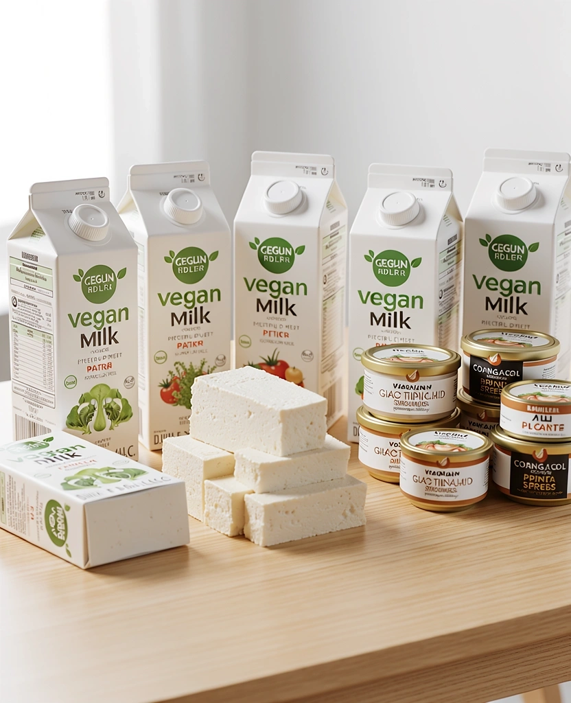 Veganski proizvodi na polici